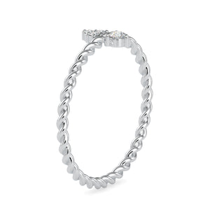 Platinum Diamond Engagement Ring JL PT 0671