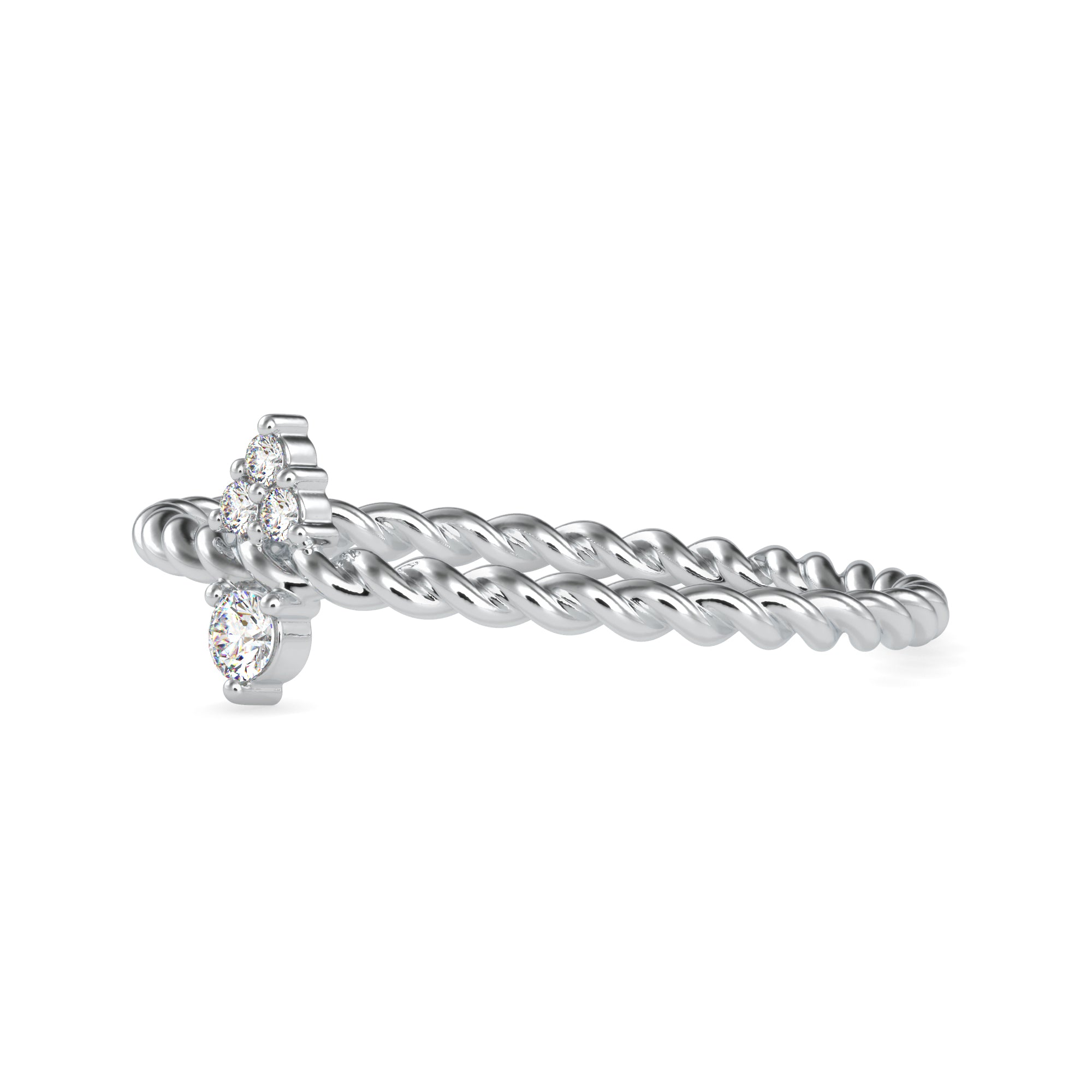 Platinum Diamond Engagement Ring JL PT 0671