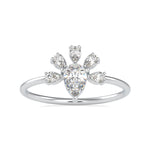 Load image into Gallery viewer, 30-Pointer Pear Cut Solitaire Designer Platinum Diamond Ring JL PT 0673   Jewelove.US
