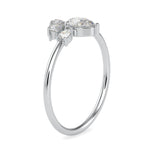 Load image into Gallery viewer, 30-Pointer Pear Cut Solitaire Designer Platinum Diamond Ring JL PT 0673
