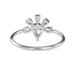 Load image into Gallery viewer, 30-Pointer Pear Cut Solitaire Designer Platinum Diamond Ring JL PT 0673   Jewelove.US
