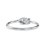 Load image into Gallery viewer, 30-Pointer Pear cut Solitaire Platinum Ring with Round Brilliant Cut Diamond JL PT 0675

