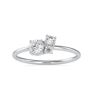 0.25 cts. Solitaire Platinum Diamond Engagement Ring JL PT 0676