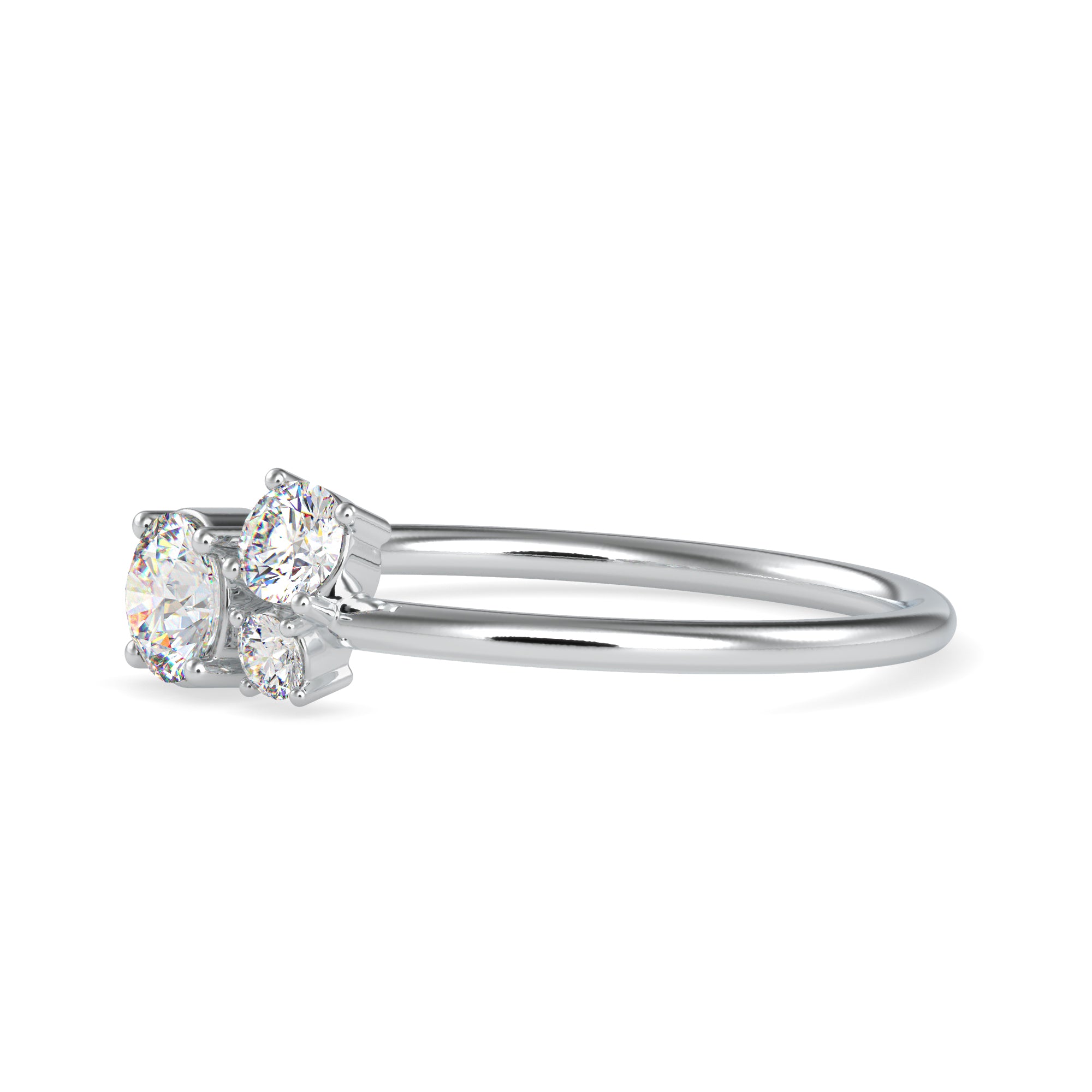 0.25 cts. Solitaire Platinum Diamond Engagement Ring JL PT 0676