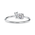 Load image into Gallery viewer, 0.25 cts. Solitaire Platinum Diamond Engagement Ring JL PT 0676
