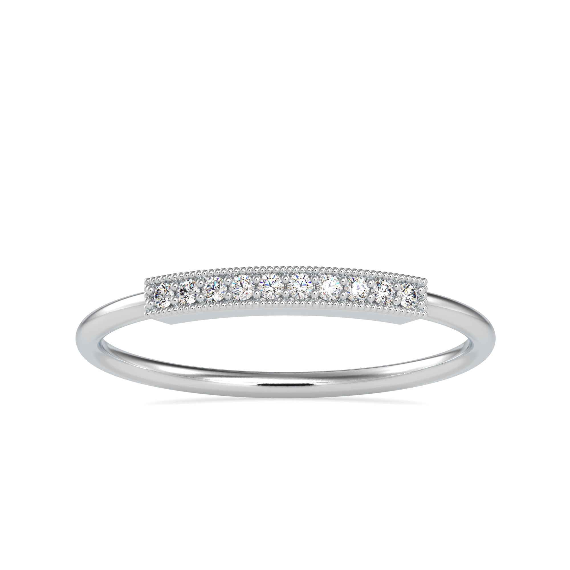 10 Diamond Platinum Engagement Ring JL PT 0677   Jewelove.US