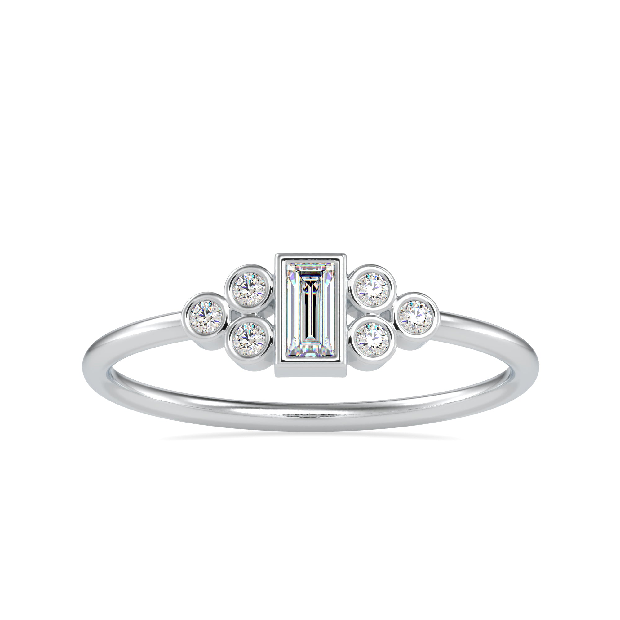 0.20cts. Solitaire Platinum Diamond Engagement Ring JL PT 0678