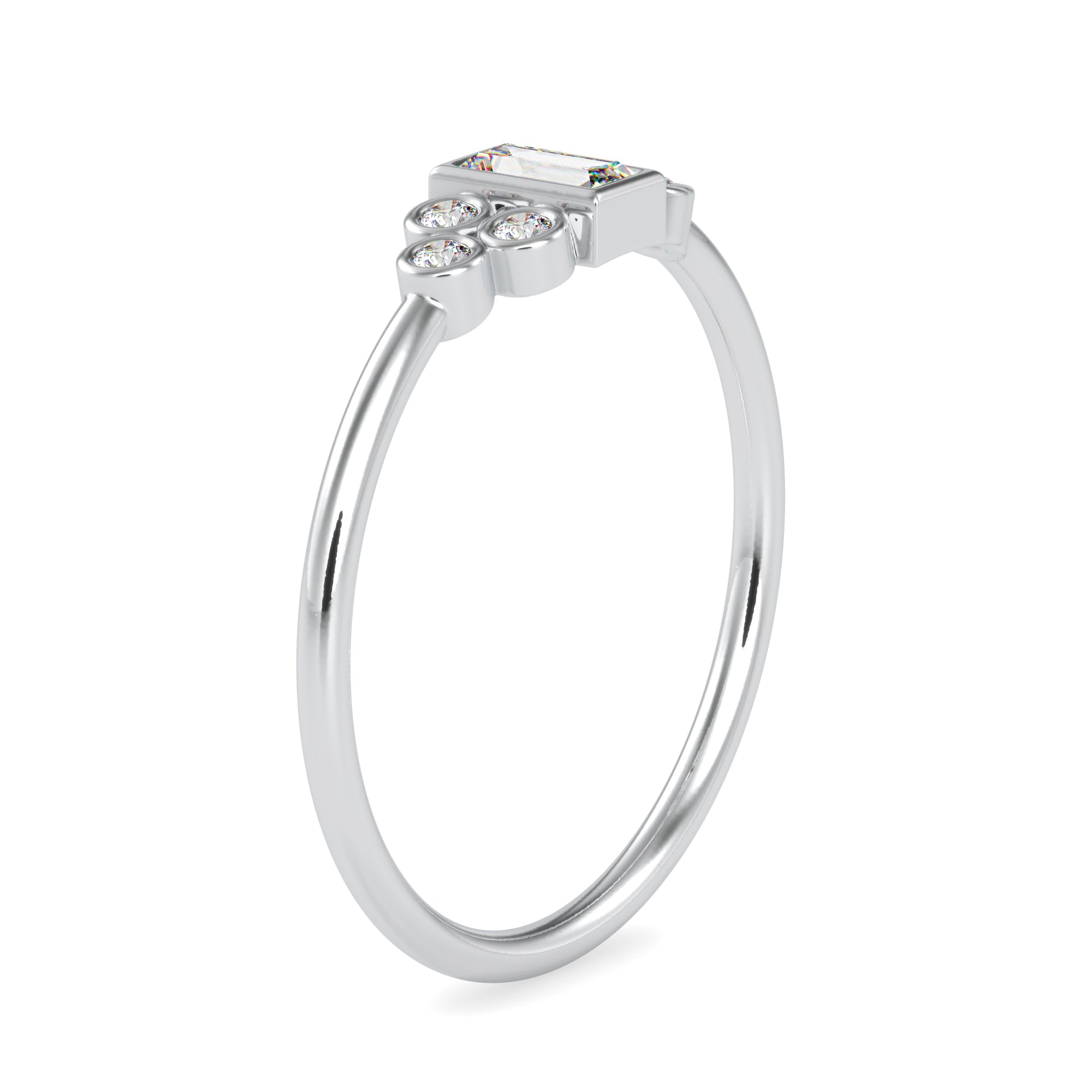 0.20cts. Solitaire Platinum Diamond Engagement Ring JL PT 0678