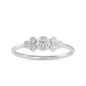 10 Pointer Platinum Diamond Engagement Ring JL PT 0681