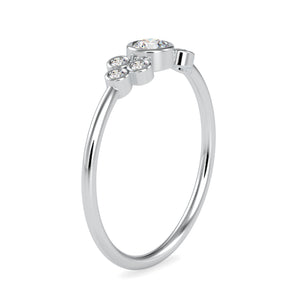 10 Pointer Platinum Diamond Engagement Ring JL PT 0681   Jewelove.US