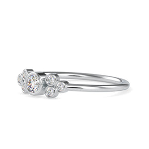 10 Pointer Platinum Diamond Engagement Ring JL PT 0681   Jewelove.US