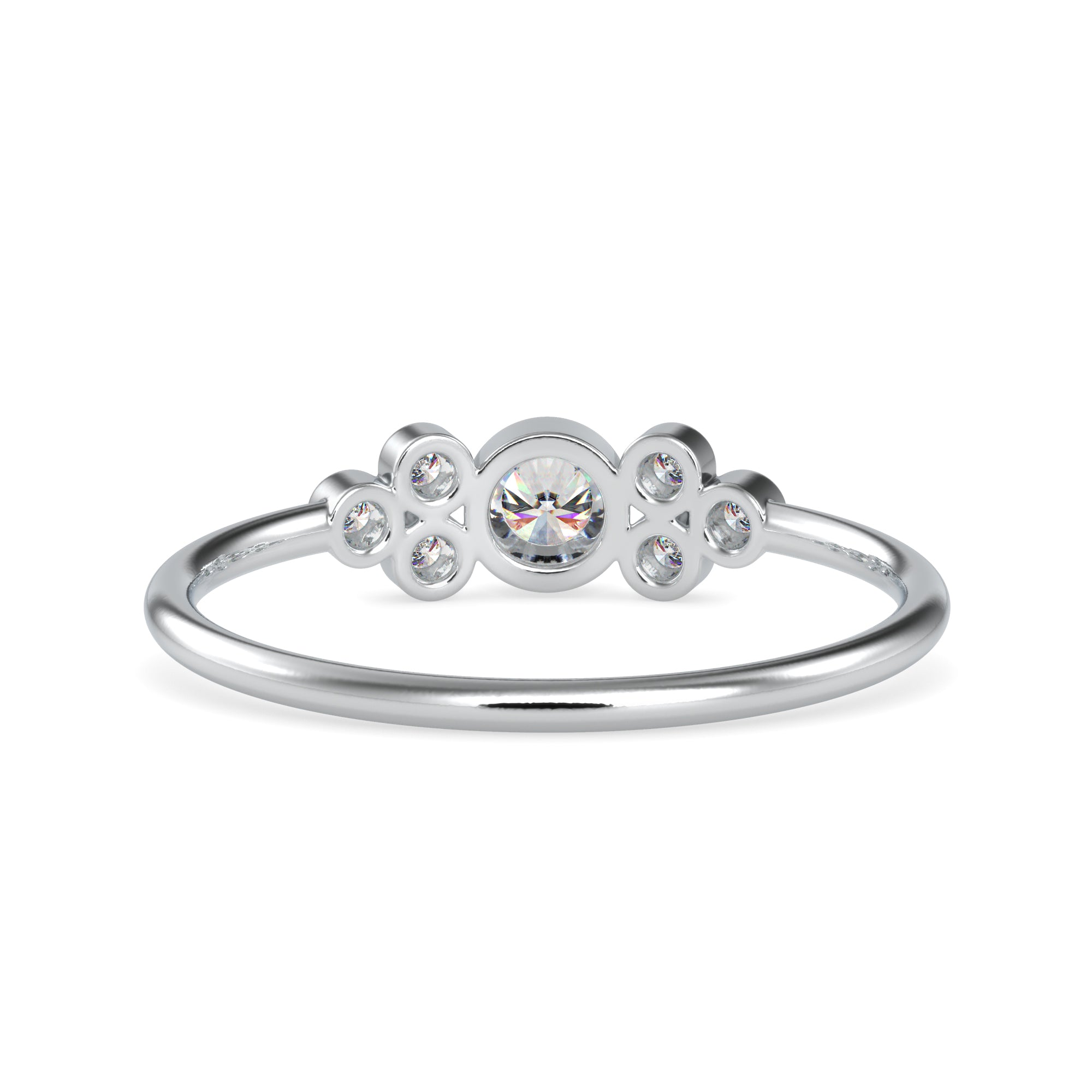 10 Pointer Platinum Diamond Engagement Ring JL PT 0681