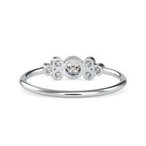 10 Pointer Platinum Diamond Engagement Ring JL PT 0681   Jewelove.US