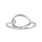 Load image into Gallery viewer, Single Diamond Platinum Engagement Ring JL PT 0683
