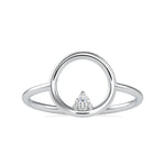 Load image into Gallery viewer, Single Diamond Platinum Engagement Ring JL PT 0689
