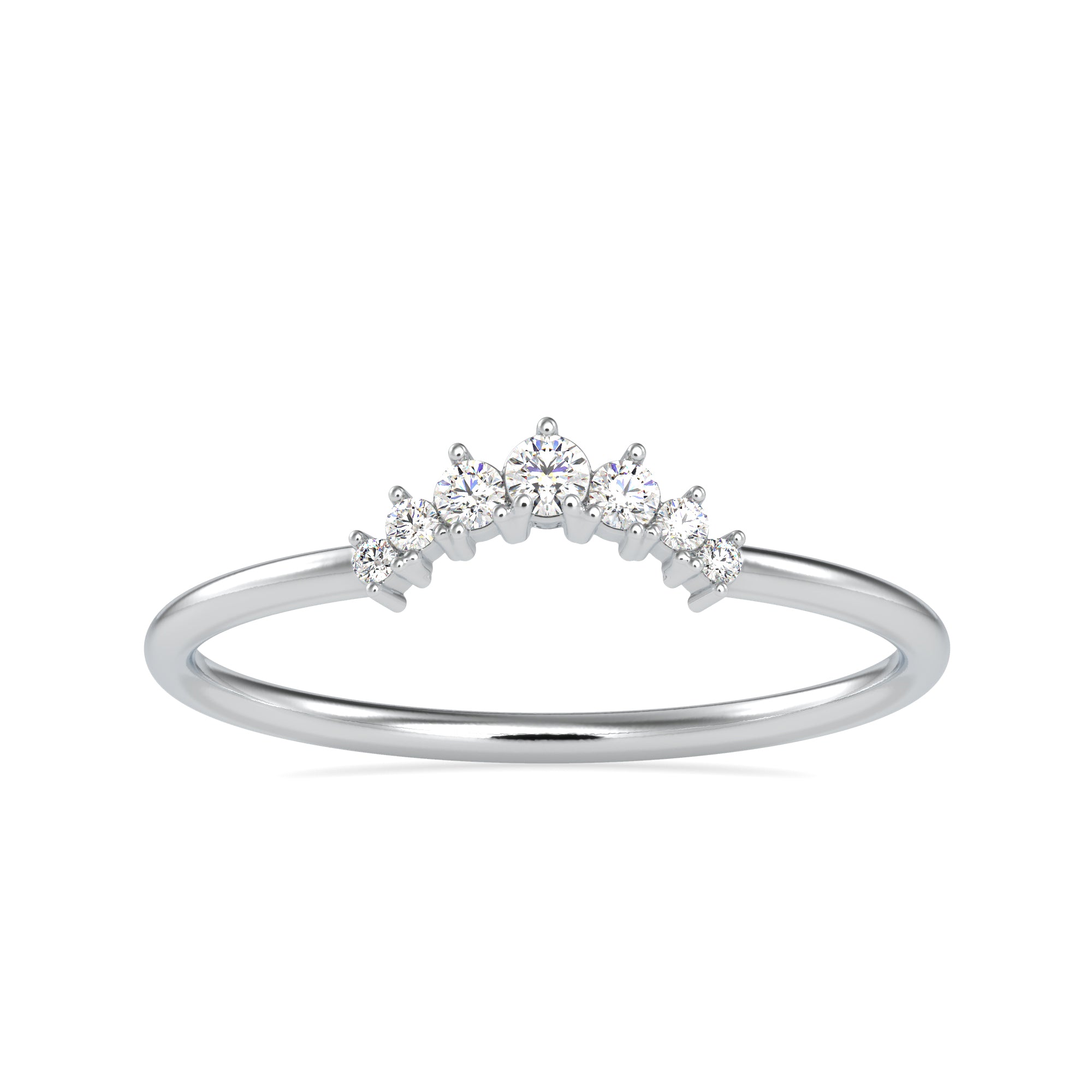 7 Diamond Platinum Engagement Ring JL PT 0690