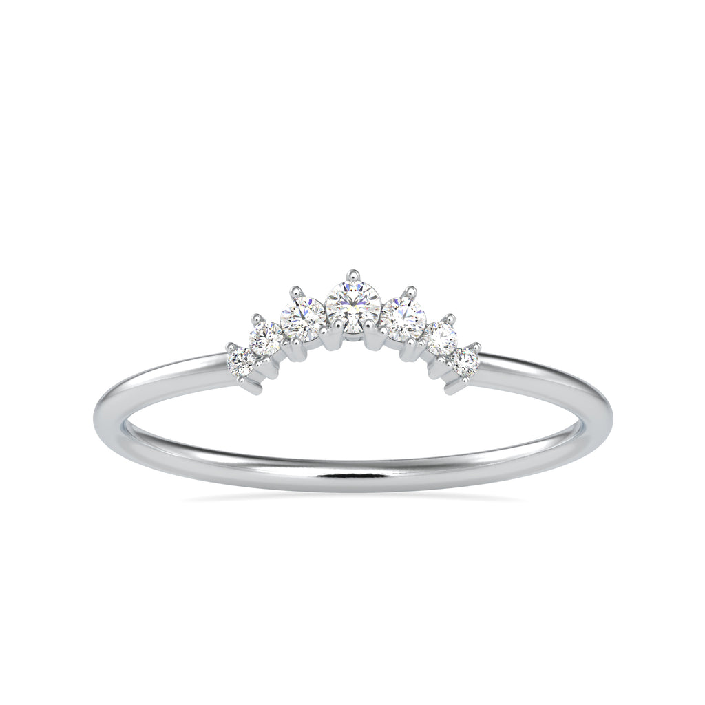 7 Diamond Platinum Engagement Ring JL PT 0690   Jewelove.US