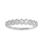 Load image into Gallery viewer, Designer Platinum 9 Diamond Engagement Ring JL PT 0691
