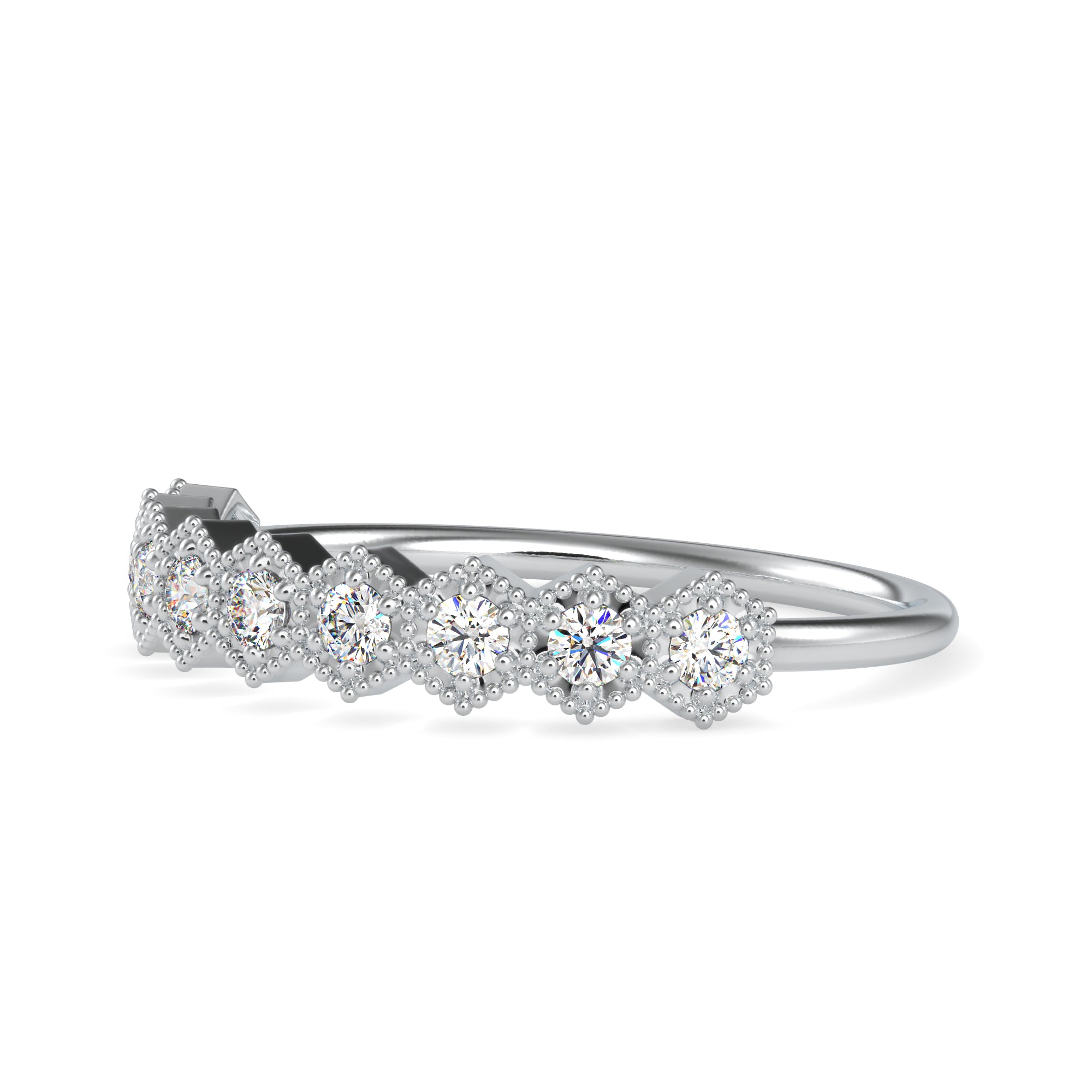 Designer Platinum 9 Diamond Engagement Ring JL PT 0691