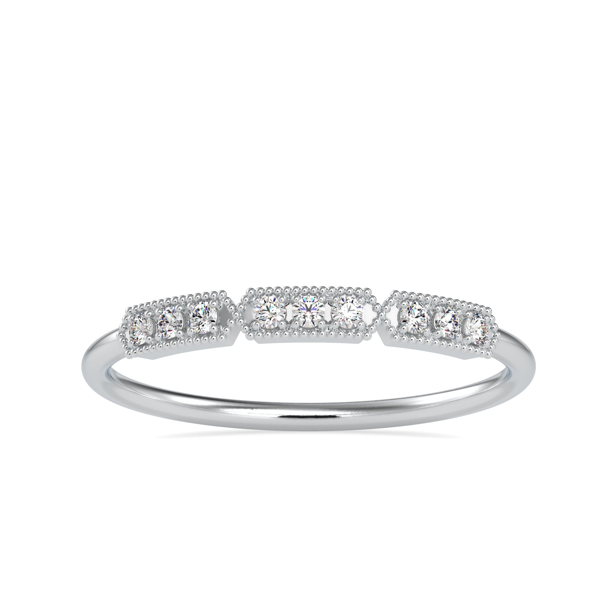 Designer Platinum 9 Diamond Engagement Ring JL PT 0693