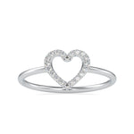 Load image into Gallery viewer, Platinum Diamond Heart Ring for Women JL PT 0696   Jewelove.US
