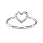 Load image into Gallery viewer, Platinum Diamond Heart Ring for Women JL PT 0696   Jewelove.US
