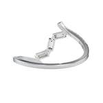 Load image into Gallery viewer, Designer Baguette Diamond Platinum Diamond Engagement Ring JL PT 0697
