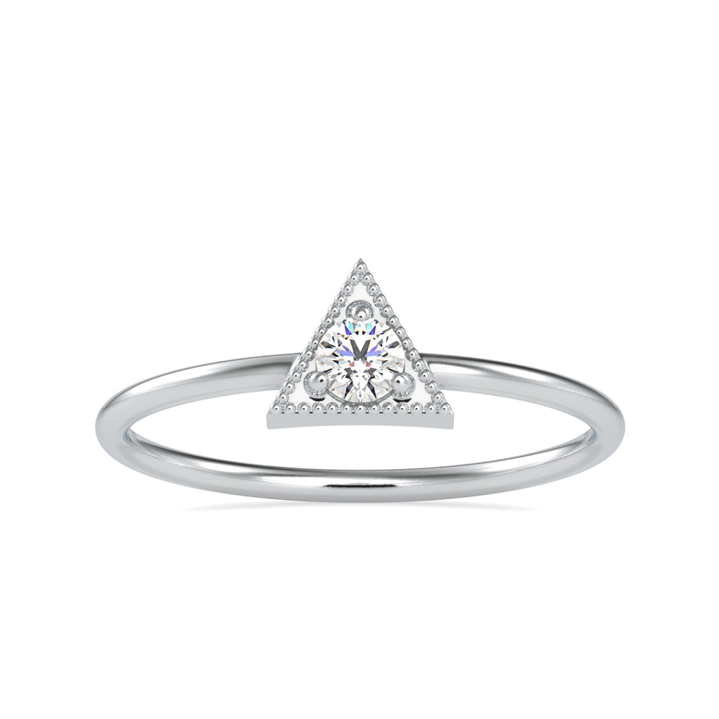 15 Pointer Diamond Platinum Engagement Ring JL PT 0698   Jewelove.US