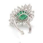 Load image into Gallery viewer, Designer Emerald Gold Ring with Rose Cut Diamonds for Women JL AU 22RG0095   Jewelove
