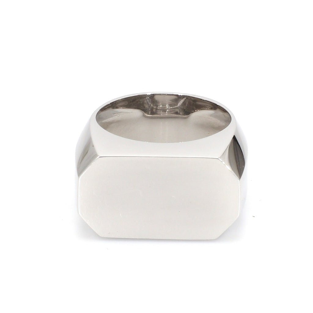 Heavy Platinum Flat Top Ring for Men JL PT 1210   Jewelove.US