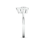 Load image into Gallery viewer, Pressure-set Solitaire Look Pear Shape Platinum Ring with Diamonds for Women JL PT 972
