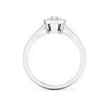 Load image into Gallery viewer, Pressure-set Solitaire Look Pear Shape Platinum Ring with Diamonds for Women JL PT 972
