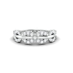 Load image into Gallery viewer, Designer Platinum Diamond Ring with Infinity Loops for Women JL PT 973
