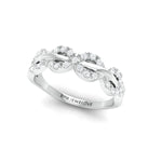 Load image into Gallery viewer, Designer Platinum Diamond Ring with Infinity Loops for Women JL PT 973
