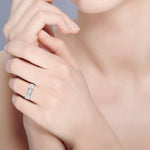 Load image into Gallery viewer, Platinum Ring with 7 Diamonds for Women JL PT MB RD 121   Jewelove.US
