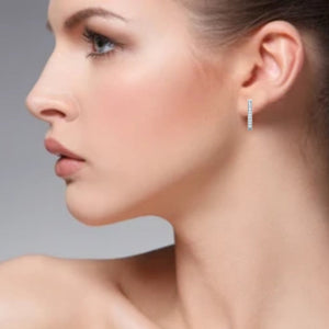 Platinum Diamond Earrings JL PT E DH RD 100   Jewelove.US