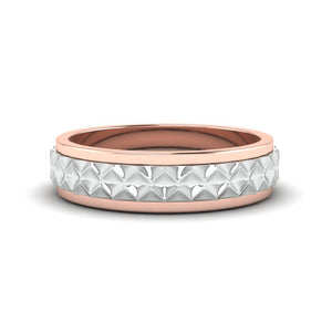 Designer Platinum & Rose Gold Couple Rings JL PT 1113