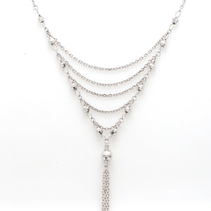 Japanese Platinum Diamond Cut Balls Necklace Chain for Women JL PT CH 204   Jewelove.US