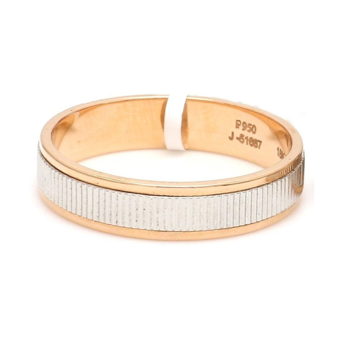 Designer Platinum & Rose Gold Couple Rings JL PT 1136  Men-s-Ring-only Jewelove.US