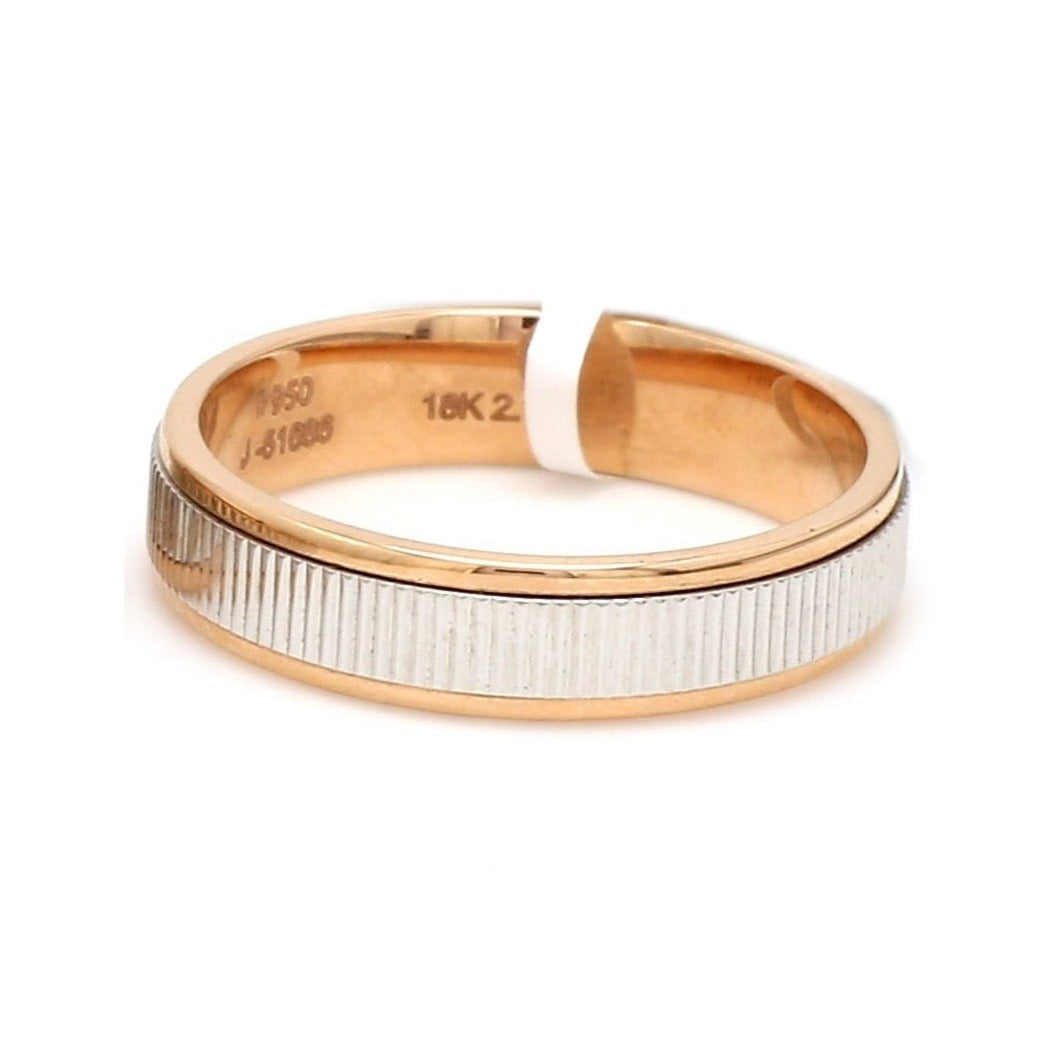 Designer Platinum & Rose Gold Couple Rings JL PT 1136
