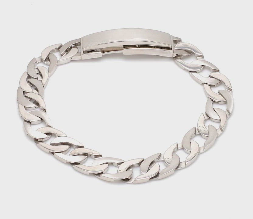 Men of Platinum | Heavy Platinum Bracelet with Unique Diamond Studded Lock JL PTB 651