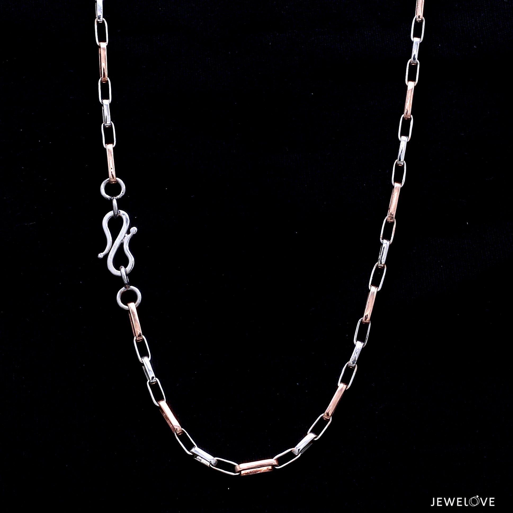Platinum + Rose Gold Chain for Men JL PT CH 1044