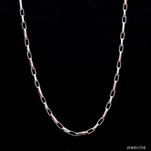 Platinum + Rose Gold Chain for Men JL PT CH 1044