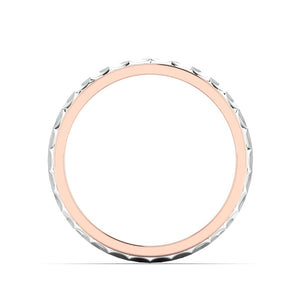 Designer Platinum & Rose Gold Couple Rings JL PT 1113
