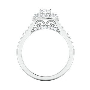 Designer 50-Pointer Platinum Solitaire Engagement Ring for Women JL PT 979   Jewelove.US
