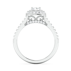 Designer 50-Pointer Platinum Solitaire Engagement Ring for Women JL PT 979   Jewelove.US