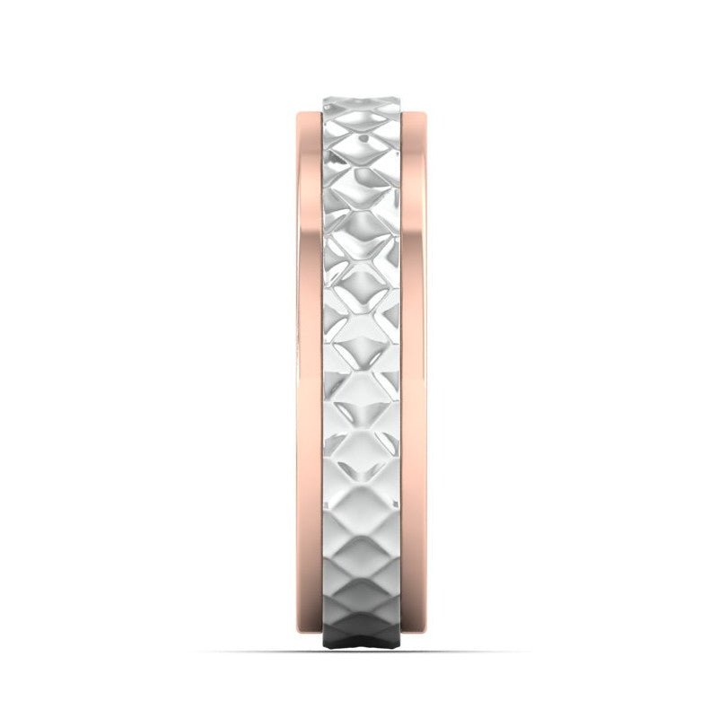 Designer Platinum & Rose Gold Couple Rings JL PT 1113