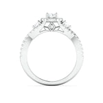 Load image into Gallery viewer, Designer 30-Pointer Platinum Solitaire Ring with Diamonds JL PT 982
