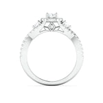 Load image into Gallery viewer, Designer 30-Pointer Platinum Solitaire Ring with Diamonds JL PT 982   Jewelove.US
