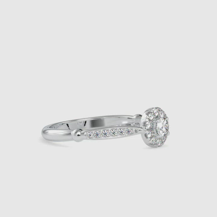20-Pointer Designer Platinum Solitaire Engagement Ring JL PT G-103
